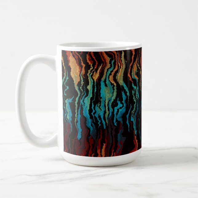 Looking into the Fire abstract Coffee Mug (Left)