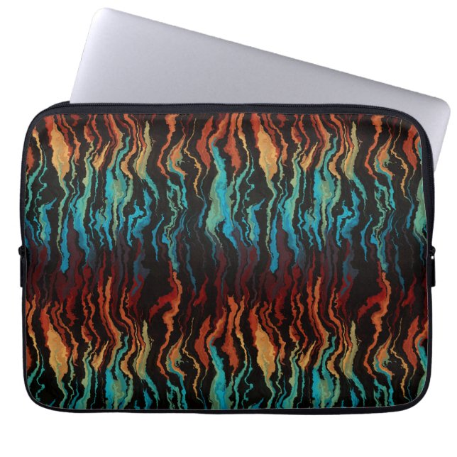 Looking into the Fire abstract Laptop Sleeve (Front)