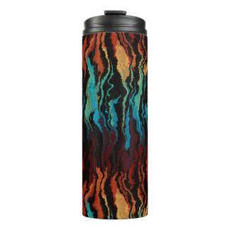Looking into the Fire abstract Thermal Tumbler