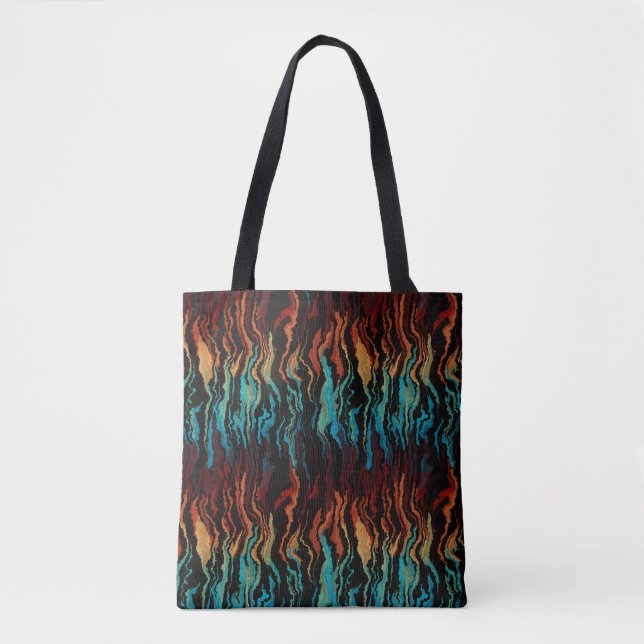 Looking into the Fire abstract Tote Bag (Front)