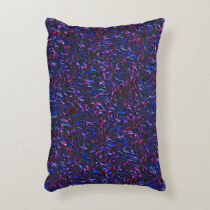 Looking like blue and pink textured of wall accent pillow