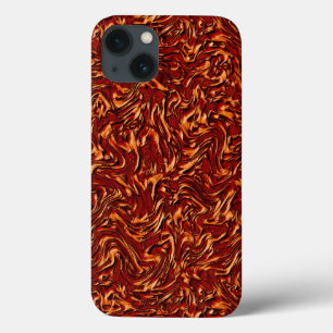 Looking like coral and orange textured of wall iPhone 13 case