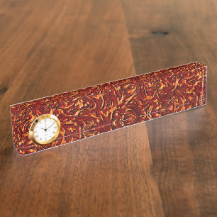Looking like orange and coral textured of wall nameplate