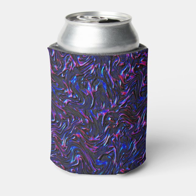Looking like pink and blue textured of wall can cooler (Can Back)