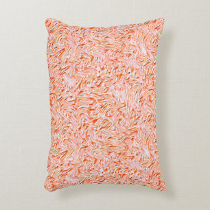 Looking like textured of wall, salmon colour accent pillow