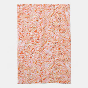 Looking like textured of wall, salmon colour kitchen towel