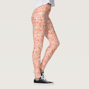 Looking like textured of wall, salmon colour leggings