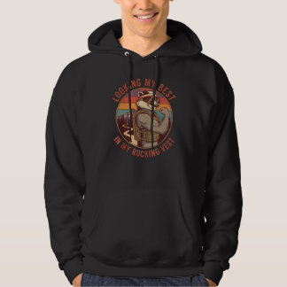 Looking My Best In My Rucking Vest Hoodie