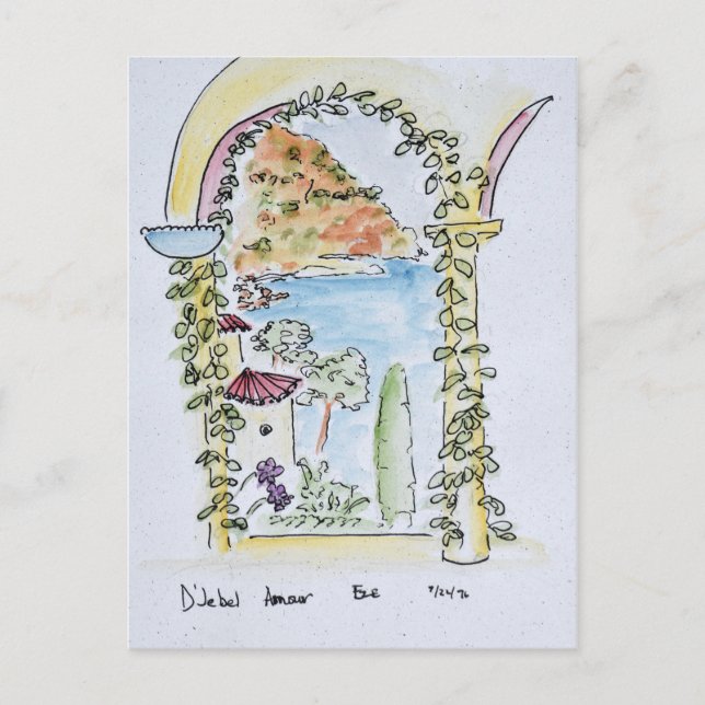 Looking out to the Mediterranean | Eze, France Postcard (Front)