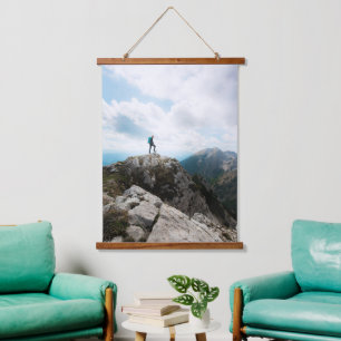 Looking over new adventures hanging tapestry