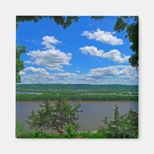 Looking Over the Mighty Mississippi Magnet