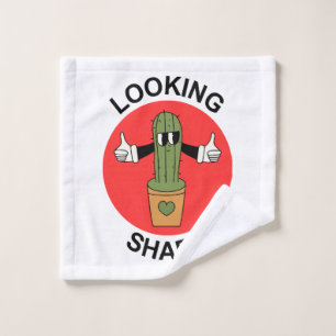 Looking Sharp Cactus Pun Wash Cloth