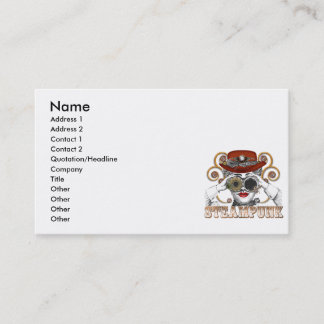 looking steampunked steampunk collage art business card
