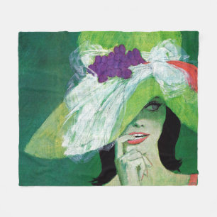 Looking the Other Way Fleece Blanket