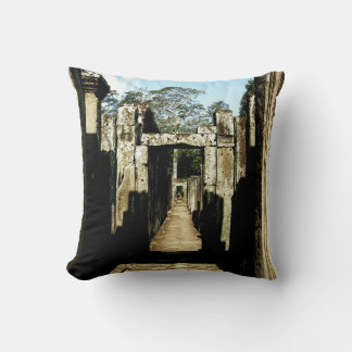Looking thru Cambodian History Throw Pillow