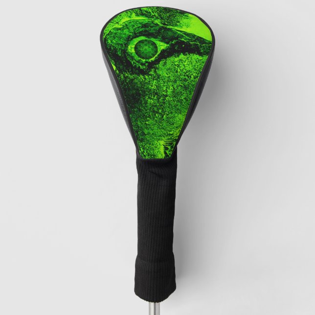 looking to green golf head cover (Front)