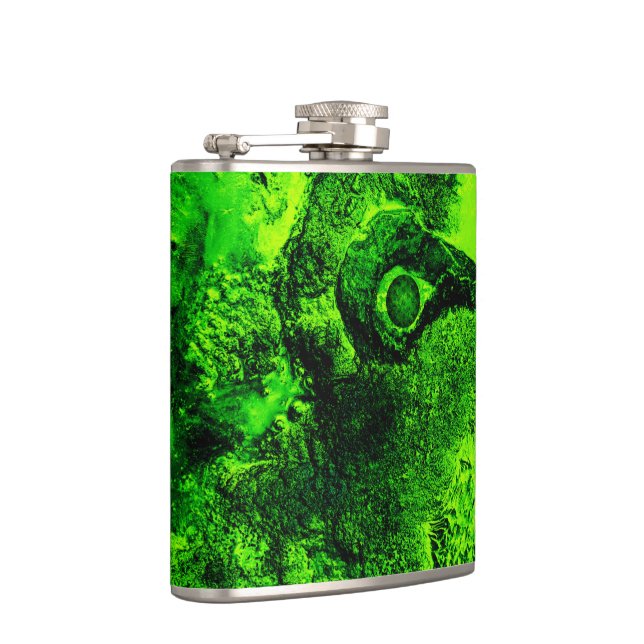 looking to green hip flask (Right)