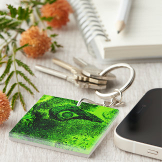 looking to green keychain
