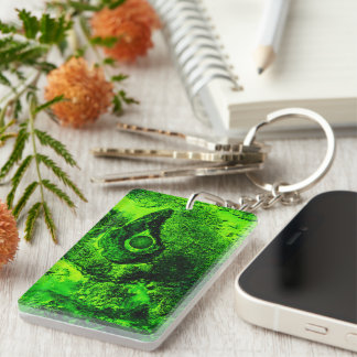 looking to green keychain