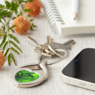 looking to green keychain