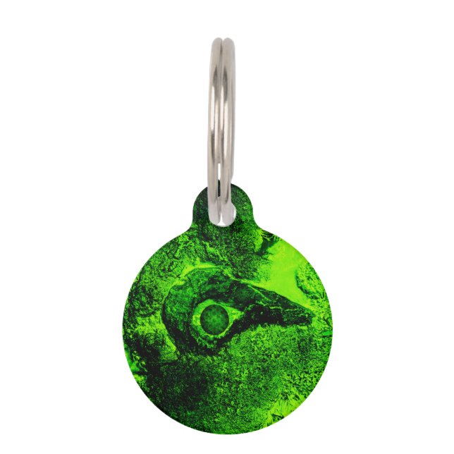 looking to green pet tag (Front)