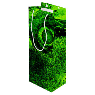 looking to green wine gift bag