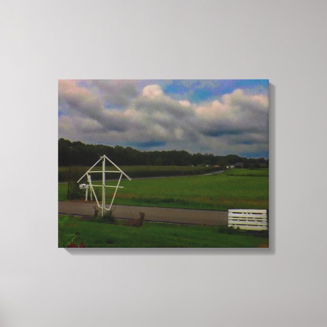 Looking Toward the Hills Canvas Print (Front)