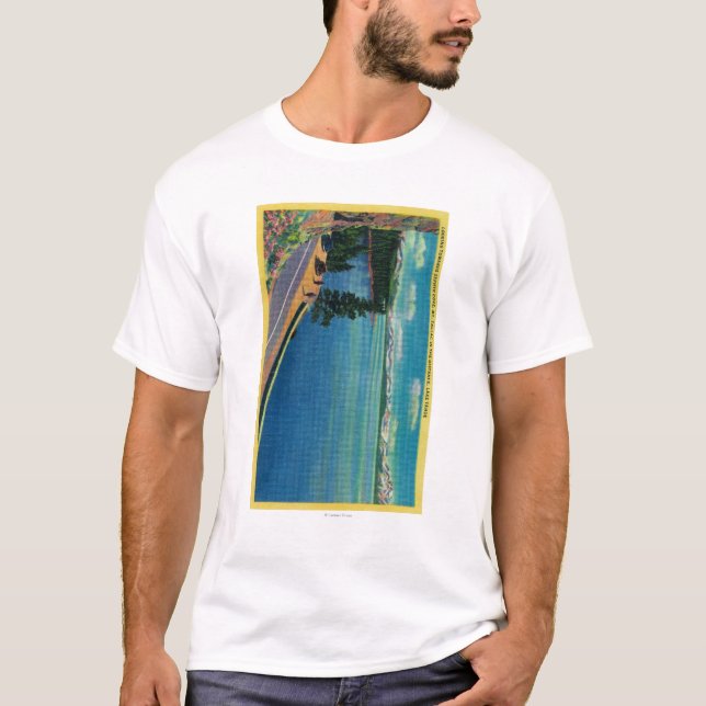Looking toward Zephyr Cove, Mt. Tallac in T-Shirt (Front)