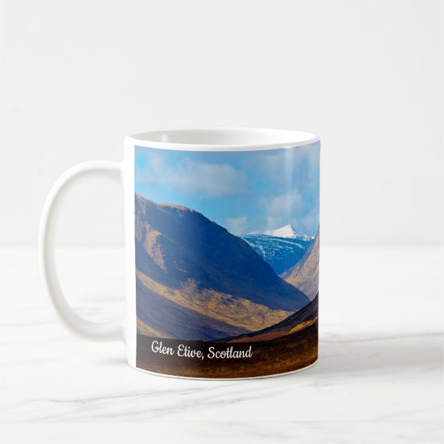 Looking towards Glen Etive, Scotland Mug (Left)