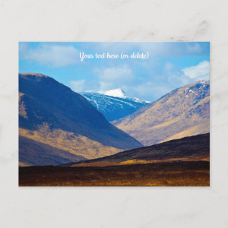 Looking towards Glen Etive, Scotland Postcard