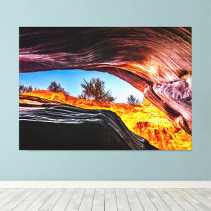 Looking Up in Peekaboo Canyon Canvas Print