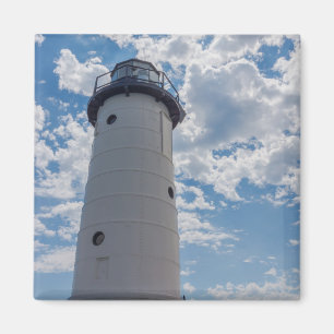 Looking Up Manistee Lighthouse Magnet