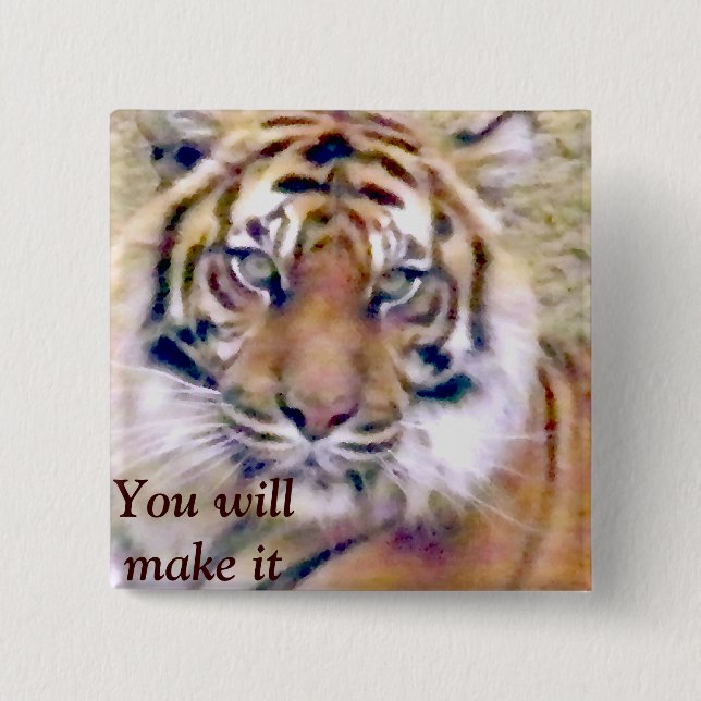 Looking & Waiting_ 2 Inch Square Button (Front)