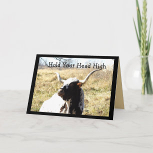 Lookin'Tough Longhorn 2- customize any occasion Card