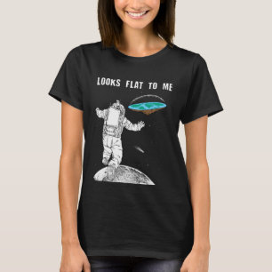 Looks Flat To Me Flat Earth Map Conspiracy  1 T-Shirt