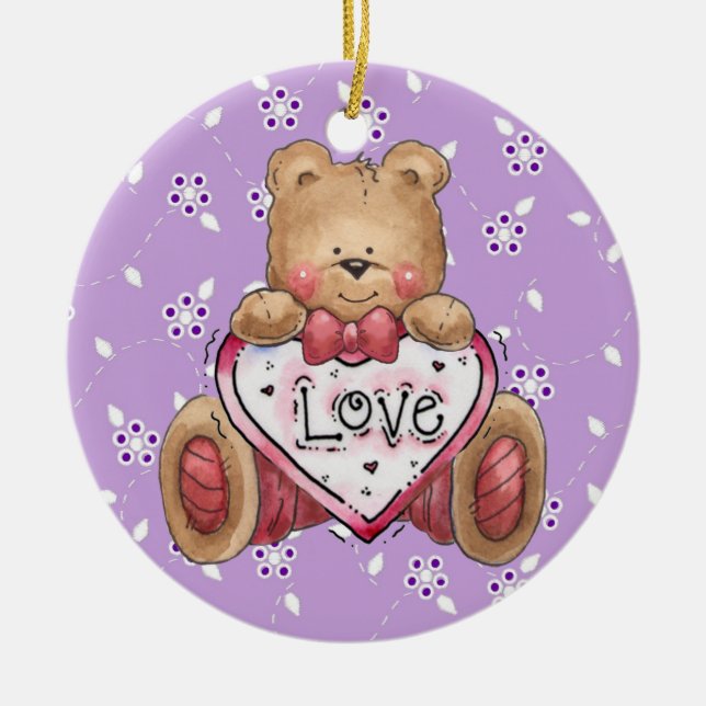 Looks Like Love - SRF Ceramic Ornament (Front)