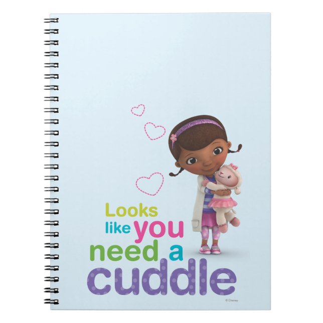 Looks Like You Need a Cuddle Notebook (Front)