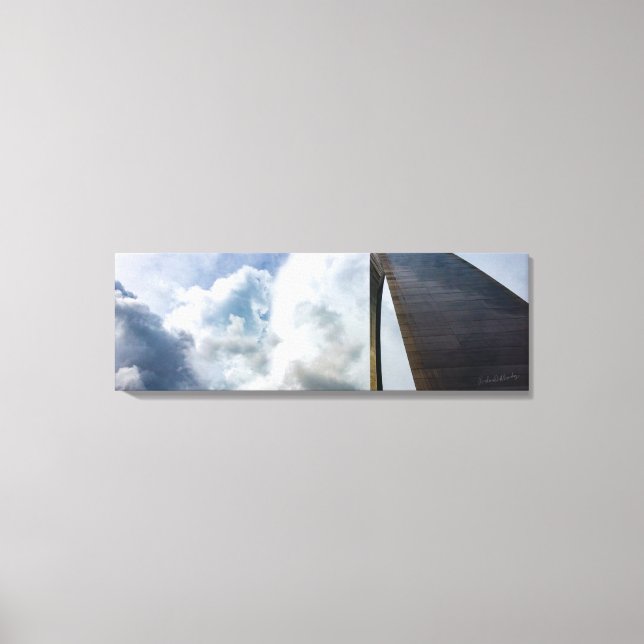 Lookup Gateway Arch St.Louis MO | 36x12 2X Canvas (Front)