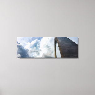 Lookup Gateway Arch St.Louis MO   36x12 2X Canvas Print