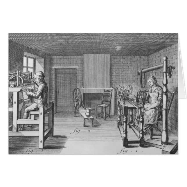 Loom for weaving stockings (Front Horizontal)