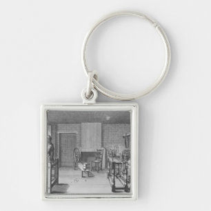 Loom for weaving stockings keychain