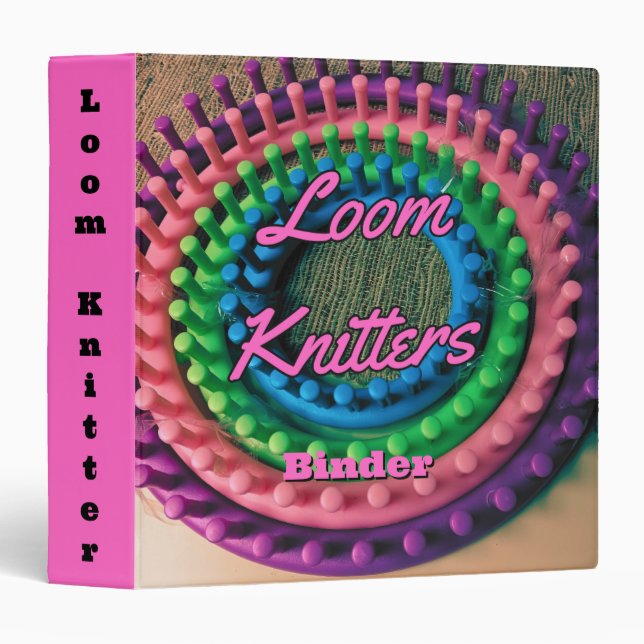 loom knitters binder (Front/Spine)