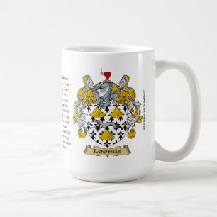 Loomis, the Origin, the Meaning and the Crest Coffee Mug