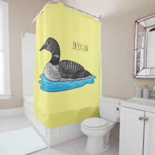 Loon bird cartoon illustration
