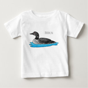 Loon bird cartoon illustration baby T-Shirt