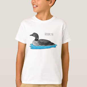 Loon bird cartoon illustration  T-Shirt