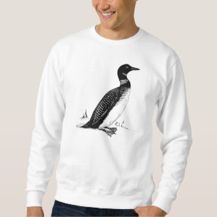 Loon Bird Illustration Sweatshirt
