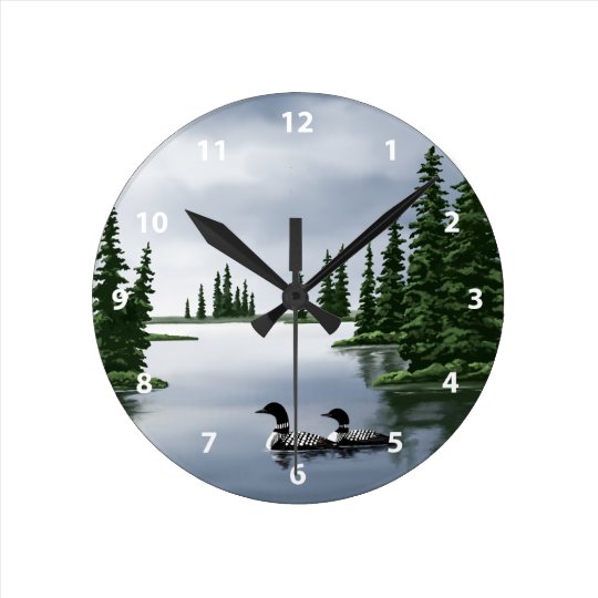 Loon Clocks Zazzle.ca