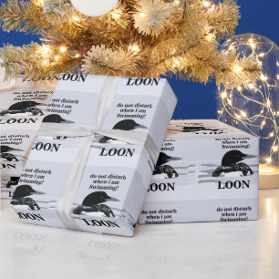 Loon Common Loon Bird Lake Funny Wrapping Paper