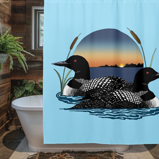 Loon Couple Sunset Blue (Creator Uploaded)
